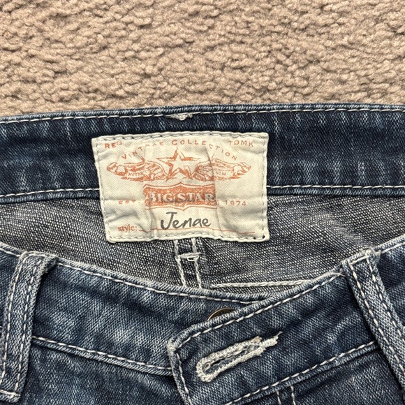 Big Star Acid Wash Dark Blue Skinny Jeans - Picture 4 of 6